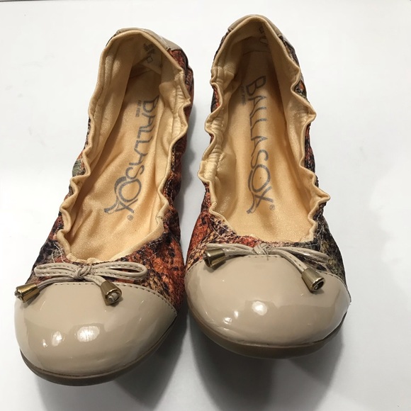 BALLASOX by Corso Como Foldable Orange Python Flat - Picture 2 of 6
